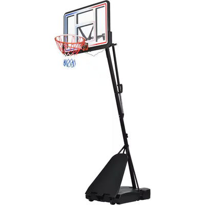 Basketball Hoop Designed for Nighttime Play, LED Lighting System, Adjustable 8-10 Ft Height, Polycarbonate