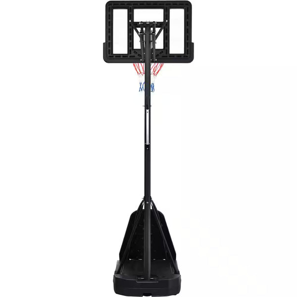Basketball Hoop Designed for Nighttime Play, LED Lighting System, Adjustable 8-10 Ft Height, Polycarbonate