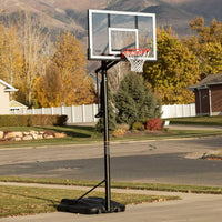 Portable Basketball System 90600 54-Inch Backboard Goal Adjustable Hoop